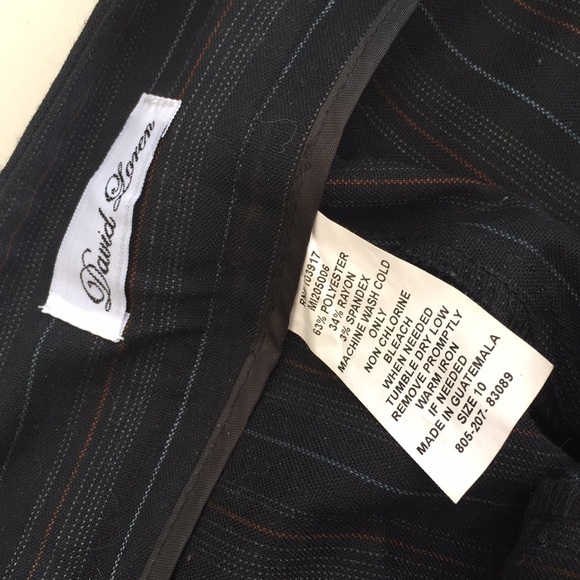 Black pin striped size 10 - Picture 2 of 3